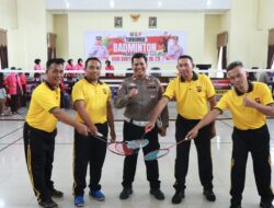 Turnamen Badminton Cup Meriahkan Hari Bhayangkara Ke-79 Di Polres Bener Meriah