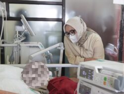 Menteri PPPA,Arifatul Choiri Fauzi Jenguk Korban Kekerasan Anak di Rumah Sakit Bhayangkara TK.I Pusdokkes Polri.