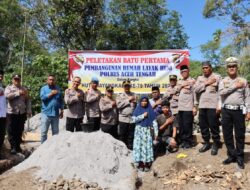Jelang Hari Bhayangkara ke-79, Polres Aceh Tengah Bangun Rumah Layak Huni untuk Warga Kurang Mampu