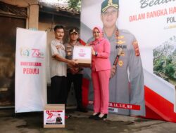 Kondisi Rumah Rusak Parah,Kapolres Bedah Rumah Purnawirawan Polri