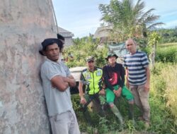 Dengarkan Keluhan Petani, Babinsa Komsos Dengan Petani Di Sawah