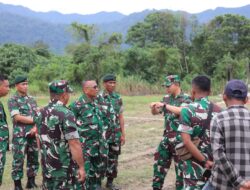 Dandim 0106/Ateng Dampingi Kapok Sahli Kodam IM Brigjen TNI Bambang Sulistyo Hery S.Sos.,M.Han Meninjau Batalyon Teritorial Pembangunan (YTP 854 ) Pameu.
