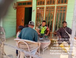 Babinsa Serda Sarwoko Ajak Warga Kampung Pilar Weh Kiri Antisipasi Karhutla dan Kebakaran Rumah