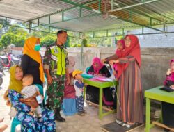 Babinsa Dampingi Kegiatan Posbindu Dan Posyandu, Sebagai Wadah Kegiatan Pemeliharaan Kesehatan Masyarakat