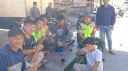 Komsos Dengan Para Remaja, Babinsa Tekankan Untuk Tidak Bermain Judi Online