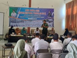 Danramil 06/Bukit Hadiri Lokakarya Mini Lintas Sektoral Bidang Kesehatan UPTD Puskesmas Simpang Tiga