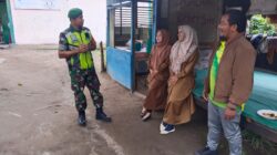 Jaga Kondusifitas Lingkungan Sekolah, Babinsa Komsos Bersama Para Guru