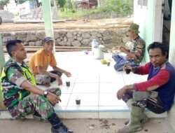 Laksanakan Binter, Babinsa Rutin Lakukan Komsos Dengan Elemen Masyarakat Di Desa Binaan