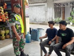 Komsos Bersama Pemuda, Babinsa Menghimbau Jauhi Judi Online