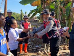 Polda NTT Beri Bantuan Dinamo Air dan Perbaiki Sumur Demi Penuhi Kebutuhan Air Bersih Pengungsi Posko Konga