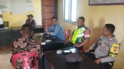 Serda Sanuri Bersama Bhabinkamtibmas Komsos Dengan Aparatur Desa