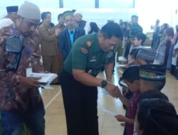 Danramil 06/Bukit Mewakili Dandim 0119/Bener Meriah Hadiri Santunan Anak Yatim Piatu