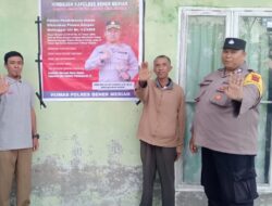 Polsek Bukit Pasang Spanduk “STOP KARHUTLAH” di Tiga Kampung