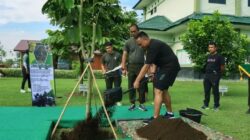 Pangdam I/BB Olahraga Bersama Prajurit Menarhanud 2/SSM dan Resmikan Lapangan Tembak Baru