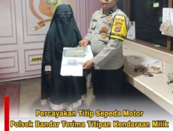 Percayakan Titip Sepeda Motor, Polsek Bandar Terima Titipan Kendaraan Milik Masyarakat Yang Bepergian Keluar Kota