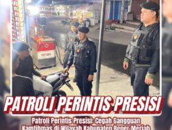 Patroli Perintis Presisi: Cegah Gangguan Kamtibmas di Wilayah Kabupaten Bener Meriah