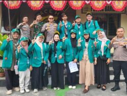 Mahasiswa KKN Unsyiah Silaturahmi ke Polsek Bandar, Kapolsek: Kami Dukung Pengabdian Mahasiswa