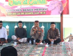 Kapolres Bener Meriah Tampung Aspirasi Warga Bener Kelipah Lewat Program Jumat Curhat