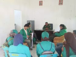 Danramil 05/Permata Terima Kunjungan Mahasiswa KKN Di Wilayah Kecamatan Permata