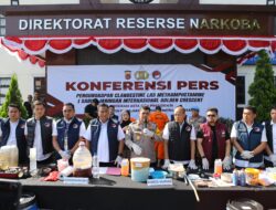 Polda Jabar Ungkap Laboratorium Pembuatan Sabu Jaringan Internasional
