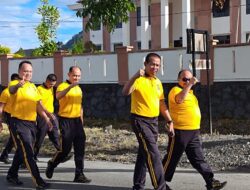 Personel Polres Bener Meriah Gelar Olahraga Bersama, Bangun Kekompakan dan Jaga Kebugaran