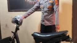 Kanit Samapta Polsek Bandar Pimpin Patroli, Sepeda Motor Tanpa Plat Diamankan