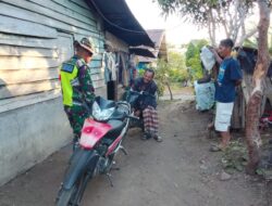 Monitoring Wilayah Binaan, Babinsa Koramil 04/PRG Sapa Masyarakat