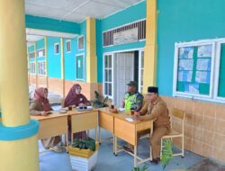 Pererat Sinergi, Babinsa Sertu M Yusuf Sambangi SMA N 1 PRG di Awal Tahun Ajaran