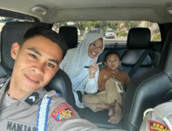 Ngidam Unik, Ibu Hamil di Blang Mancung Bahagia Keliling Takengon Naik Mobil Polisi