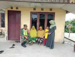 Peduli Kesehatan Warganya, Babinsa Sambangi Ibu-ibu Lansia Mengajak Menerapkan Pola Hidup Sehat