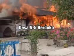 BREAKING NEWS: Kebakaran Hanguskan Rumah Rasyda Nasution, Warga Desa N.5
