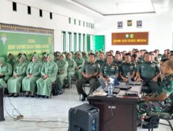 Puluhan Prajurit Kodim 0119/BM Dan Persit KCK Cabang XXV Ikuti Penyuluhan Hukum