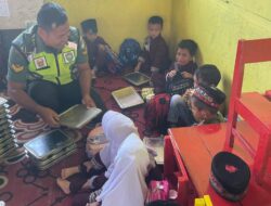Pastikan Progam Berjalan Optimal, Babinsa Koramil 06/Bukit Monitoring Langsung Pendistribusian MBG