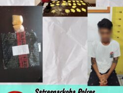 Satresnarkoba Polres Bitung Tangkap Residivis Pengedar Obat Keras Jenis Trihexypenidyl