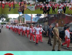 Polres Bitung Gelar Olahraga Bersama Sambut HUT ke-80 RI