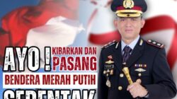 Kapolres Aceh Tengah Imbau Warga Kibarkan Bendera Merah Putih Mulai 1 Agustus