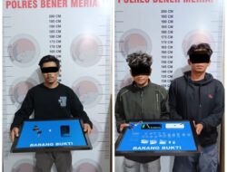 Gerak Cepat Satresnarkoba Bener Meriah Ringkus Tiga Pelaku Sabu