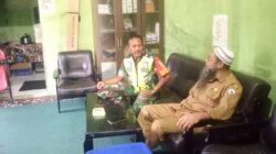 Pererat Silaturahmi, Babinsa Koramil 01/Bandar Komsos Dengan Aparatur Desa