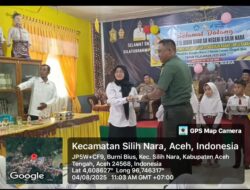 Danramil 08/SN:Hadiri Peluncuran Perdana Program Makan Bergizi di SD Negeri 08 Silih Nara.