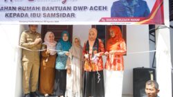DWP Aceh Serahkan Rumah Sangat Sederhana kepada Warga Miskin Ekstrem di Aceh Jaya