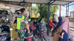 Tumbuhkan Kepedulian Kesehatan Ibu Dan Balita, Babinsa Komsos Bersama Kader Posyandu Dan Ibu-ibu