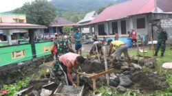 Hari Ke 15, Satgas TMMD 125 Kodim 1509/Labuha Bangun Bak Penampung Air Bersih Program Unggulan Kasad
