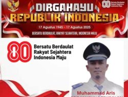 Pemerintah Desa Tembolon dan Masyarakat Syiah Utama Ucapkan Selamat HUT RI ke-80
