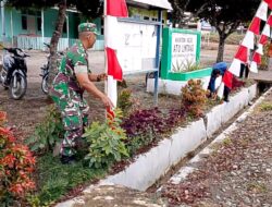 Anggota Koramil 07/Atu Lintang Bersama Warga Semarakkan HUT ke-80 RI