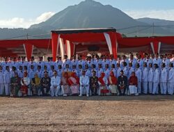 Danramil 03/TG, Sukses Pimpin Upacara Penurunan Bendera Di HUT RI ke-80