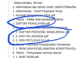 Dokumen Cacat, Pemenang Sah? Panitia tutup mata saat pembuktian Integritas Tender yang Dipertaruhkan”