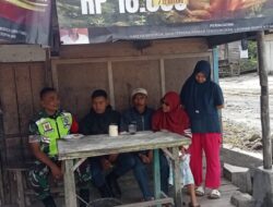 Babinsa Koramil 02/Wps Komsos dengan Warga Binaan