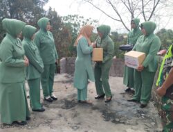Serahkan Bantuan Sosial Kepada Korban Kebakaran Rumah, Kepedulian Koramil 04/PRG Di Wilayah Teritorialnya