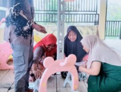 Posyandu Kampung Wih Resap Berjalan Lancar, Warga Antusias Hadir