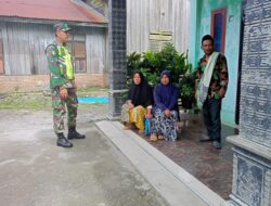 Babinsa Patroli Wilayah Himbau Masyarakat Menjaga Kebersihan Lingkungan